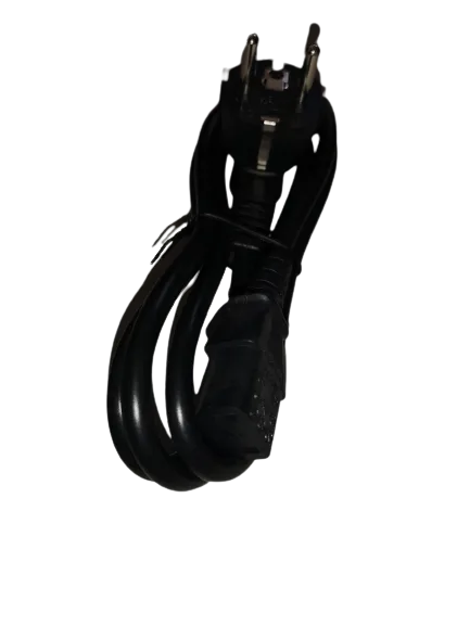 Kaltgeräte Anschlusskabel 1,5m mit EU Stecker / schwarz