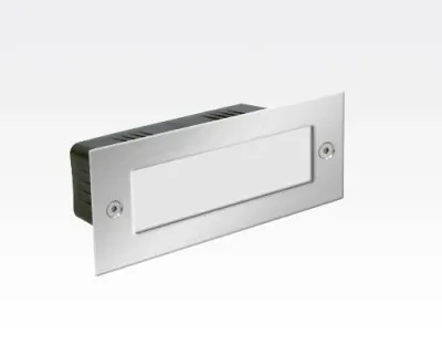 1,5W LED Boden-/Wand Einbauleuchte rechteckig Neutral Weiß / IP54 230VAC 110x45x54