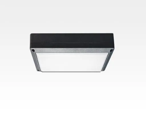 5W LED Wand/Deckenleuchte anthrazit rechteckig Warm Weiß / 2700-3200K 225lm 230VAC IP54 120Grad -Ausstellungsstück mit kleinen Schönheitsfehler