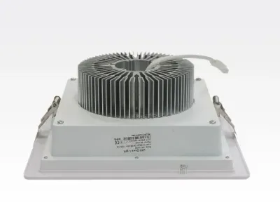 36W LED Einbau Downlight weiß quadratisch dimmbar Neutral Weiß  / 4000-4500K 3600lm 230VAC IP43 120Grad -Ausstellungsstück mit kleinen Schönheitsfehler — Bild 4