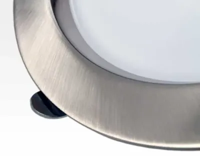 9W LED Einbau Downlight Edelstahl gebürstet rund dim.NeutralWeiß / 4000-4500K 630lm 230VAC IP40 120Grad — Bild 3