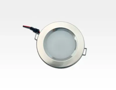 3W LED Einbau Downlight Aluminium gebürstet rund Warm Weiß / 2500-3300K 240lm 12-24VAC/DC 120Grad — Bild 2