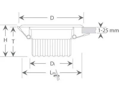 5W LED Einbau Downlight weiß rund Neutral Weiß / 4000-4500K 300lm 230VAC IP44 120Grad -Ausstellungsstück mit kleinen Schönheitsfehler — Bild 6