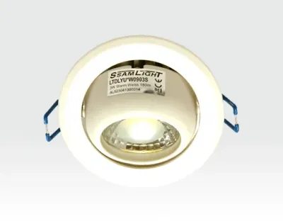 5W LED Einbau Downlight weiß rund Warm Weiß / 2700-3200K 300lm 230VAC IP44 120Grad — Bild 4