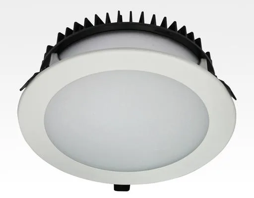 30W LED Einbau Downlight weiß rund dimmbar Warm Weiss / 2700-3200K 2100lm 230VAC IP40 120Grad -Ausstellungsstück mit kleinen Schönheitsfehler