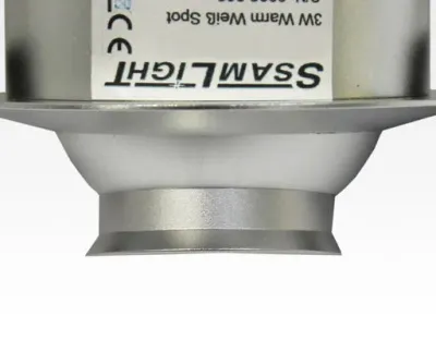 6W LED Fokus Doppel Einbauspot silber rechteckig Neutral Weiß / 4000K 400lm 230VAC 10-60Grad -Ausstellungsstück mit kleinen Schönheitsfehler — Bild 4