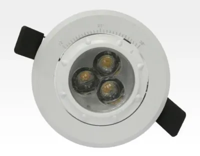 7W LED Fokus Einbauspot weiß rund Warm Weiß / 3000K 450lm 230VAC 12-38Grad — Bild 4