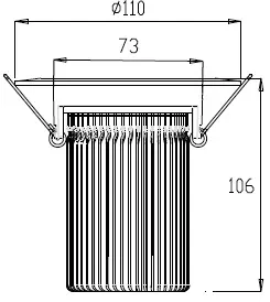 15W LED Einbau Leuchte silber Neutral Weiß / 650lm IP44 230VAC — Bild 6