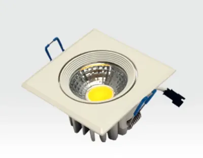 5W LED Einbau Spotleuchte weiß quadratisch Warm Weiß / 2700-3200K 300lm 230VAC IP44 65Grad — Bild 2