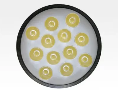 12W LED Leuchte weiss dimmbar für 3 Phasen Schienen 24Grad 920lm / Warm Weiss 3000K D100mm 230VAC — Bild 3