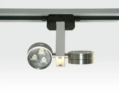 6W 2 x 3-LED Schienen Doppel Leuchte für 3-Phasen Schienen / silber Neutral Weiss 487lm 30Grad 230VAC — Bild 2