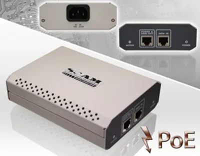 PoE Netzteil 48VDC/1A für Schutzgehäuse VIWGTP*IP3000 / für PoE IP Kameras & Heizung