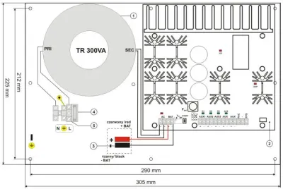 Netzteil analog 13,8VDC 10A inkl. einstellbarer Akku Ladung / 0.7; 2.1; 3.6 oder 4.8A — Bild 2