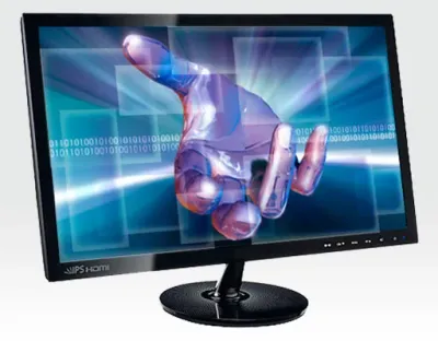 Testmonitor mit VGA Kabel zum Einstellen von SSAMVision Rekordern Bildschrimdiagonale von 19 bis 23"